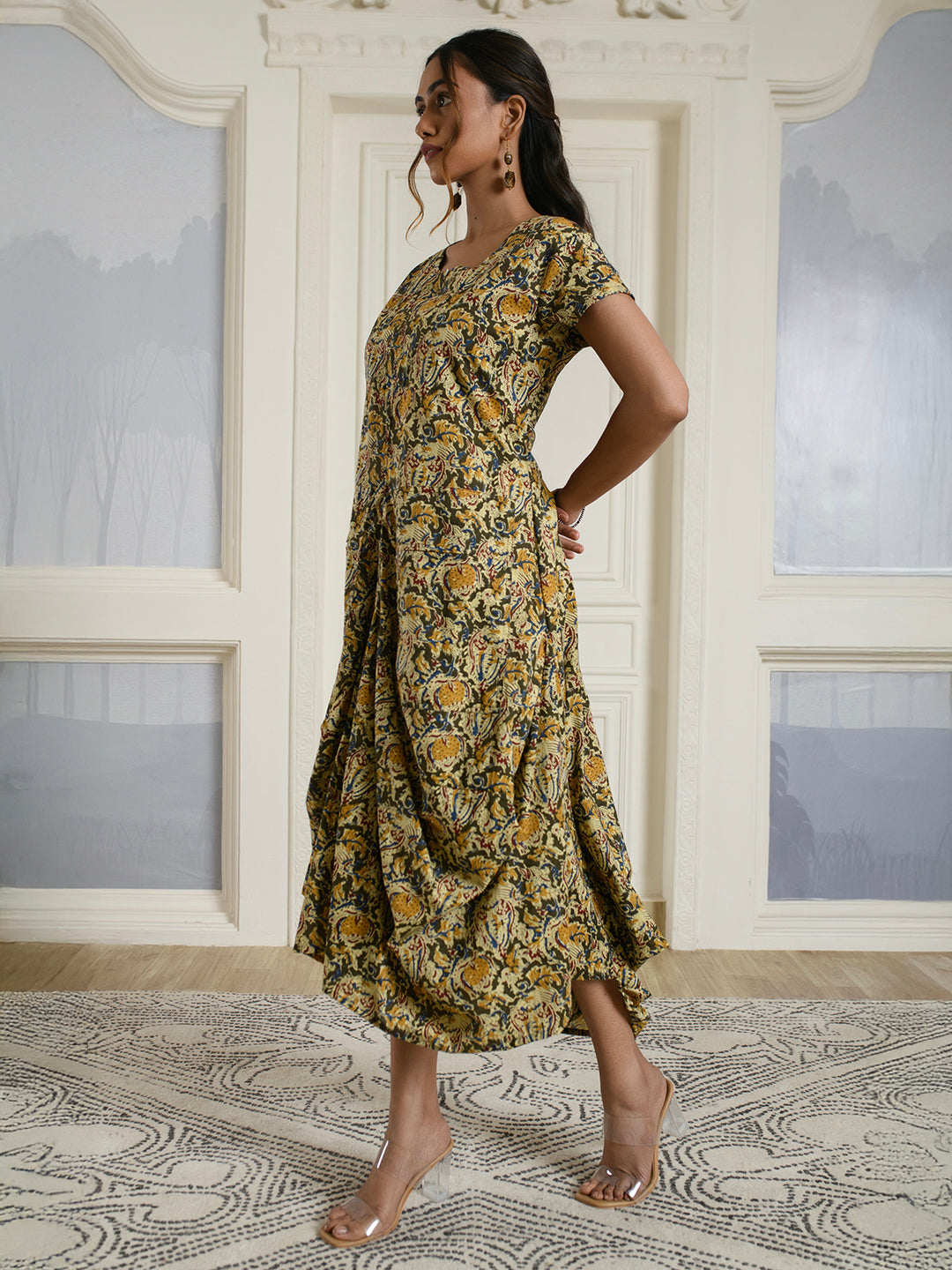 Boho Style Draped Dress