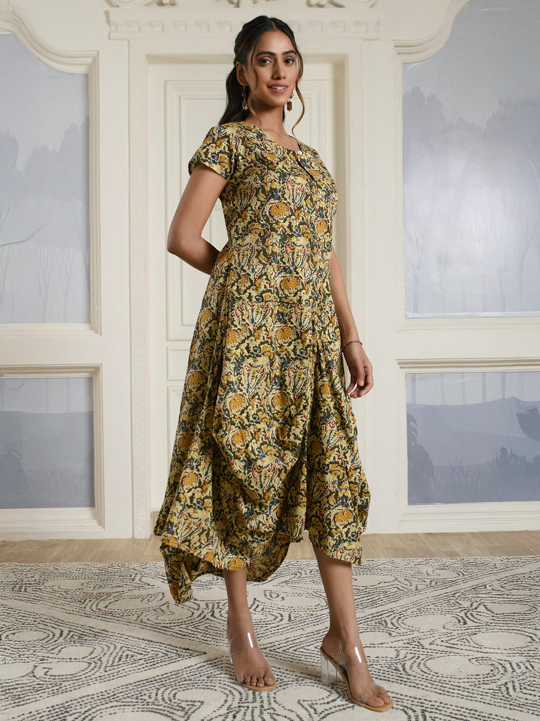 Boho Style Draped Dress