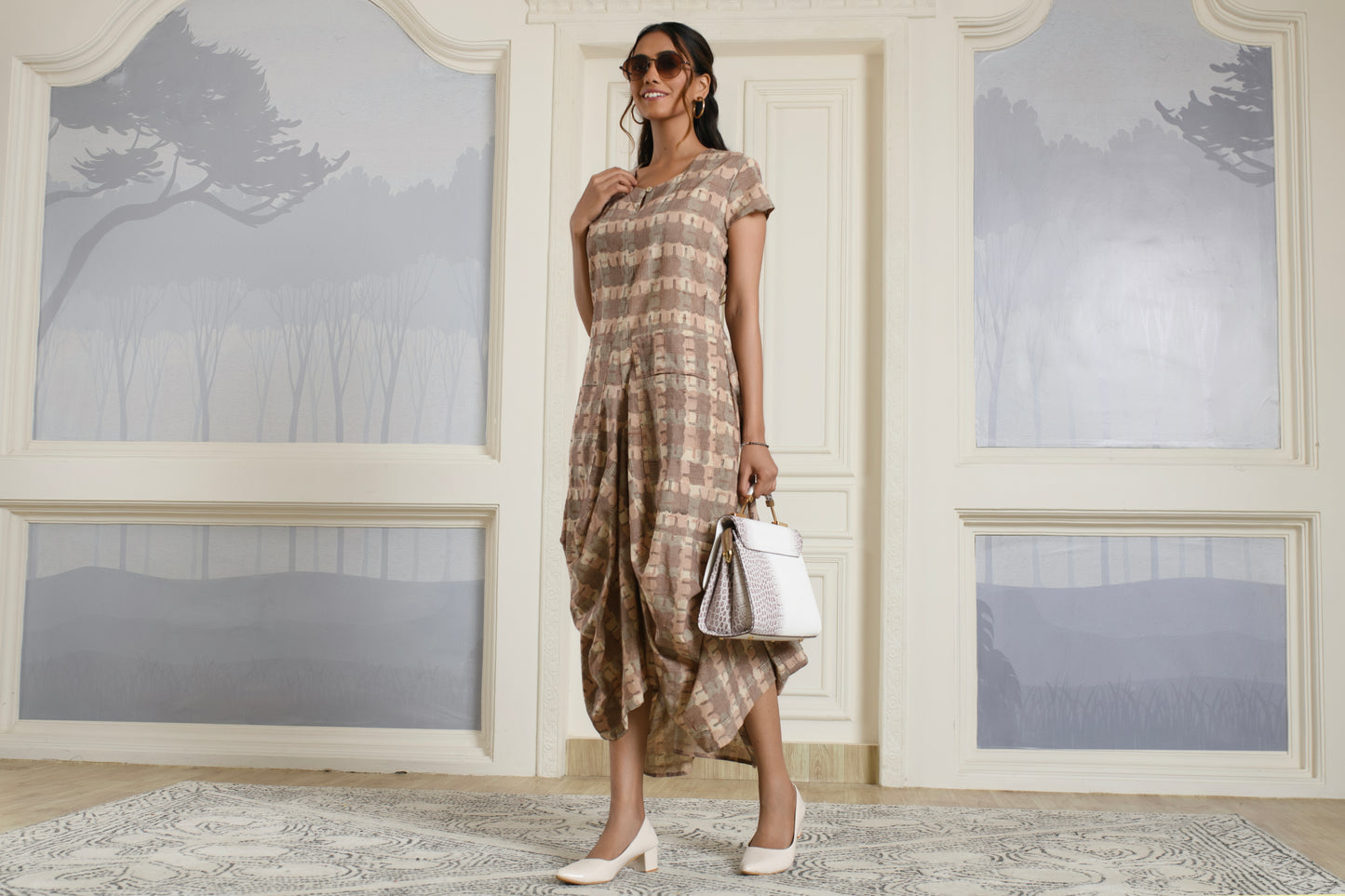 Block print Cotton Dress
