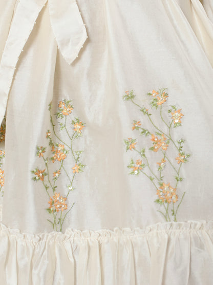 Ivory Tie-Waist Dress