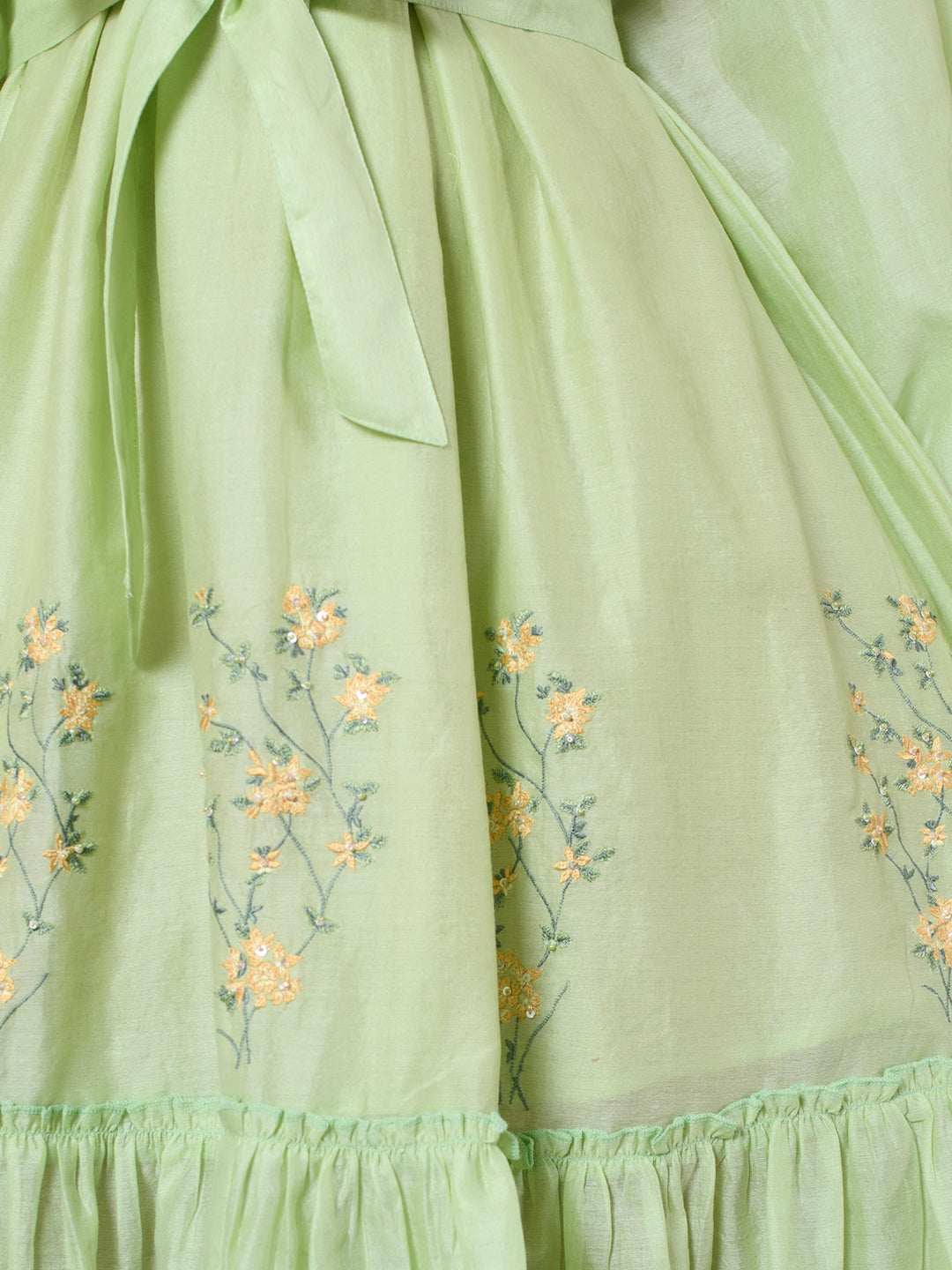 Mint Green Tie-waist Dress