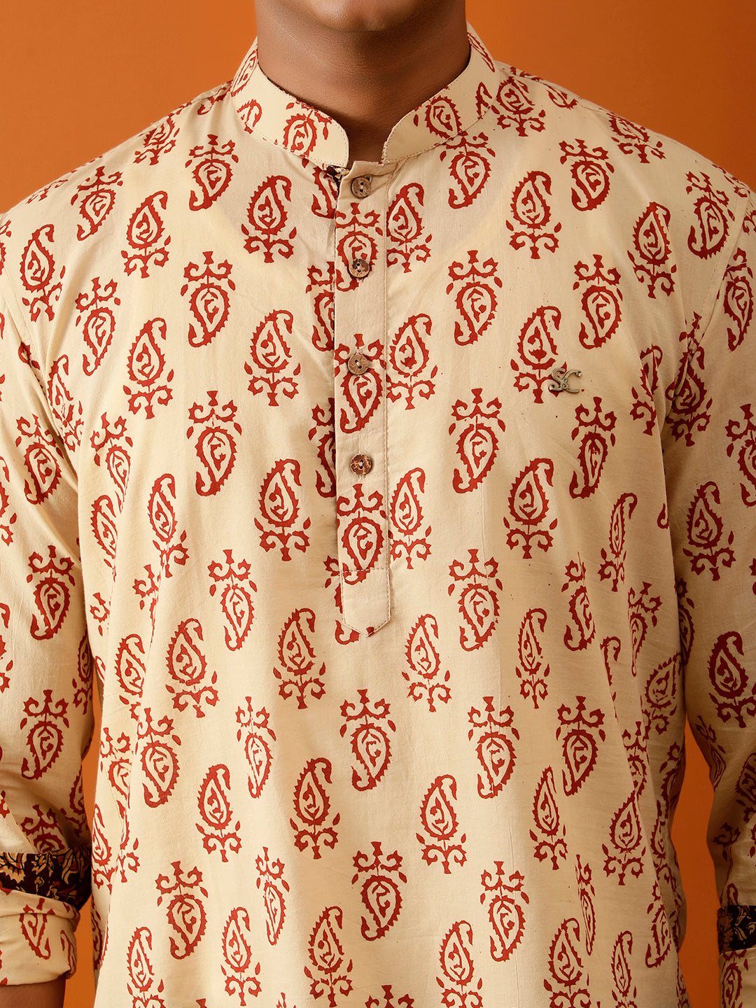 Short Kurta with Hand block Print in Cotton