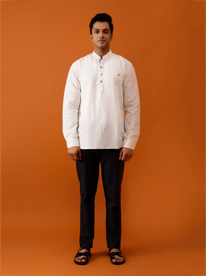 Short Kurta White Cotton