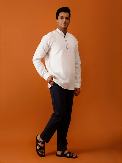 Short Kurta White Cotton