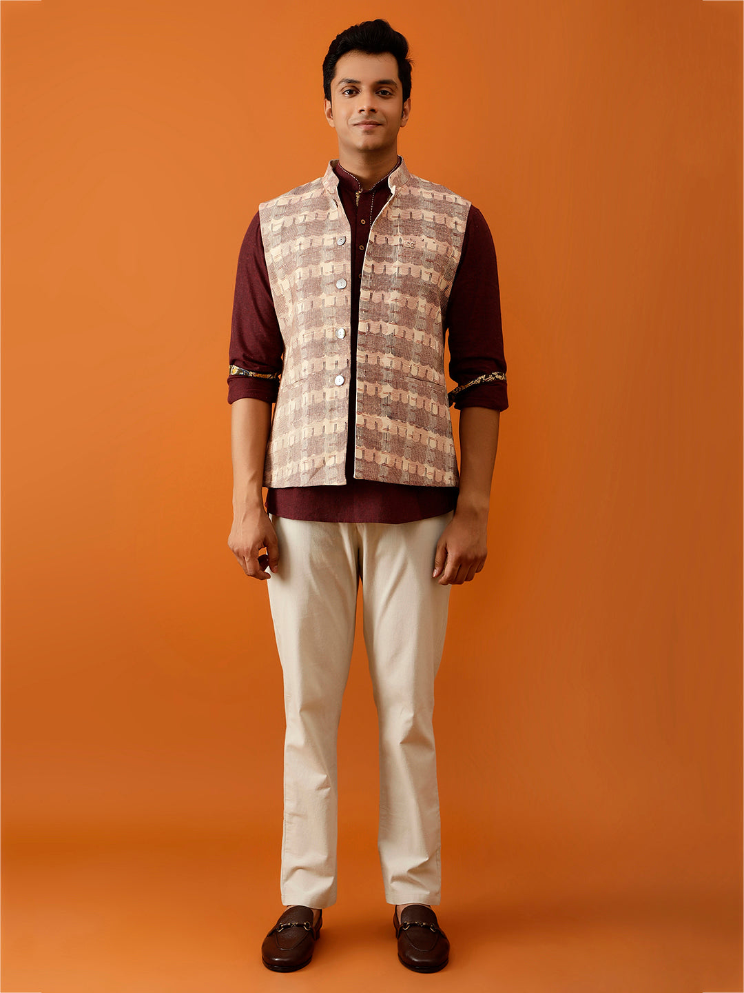 Off-White Classic Nehru Reversible-Jacket