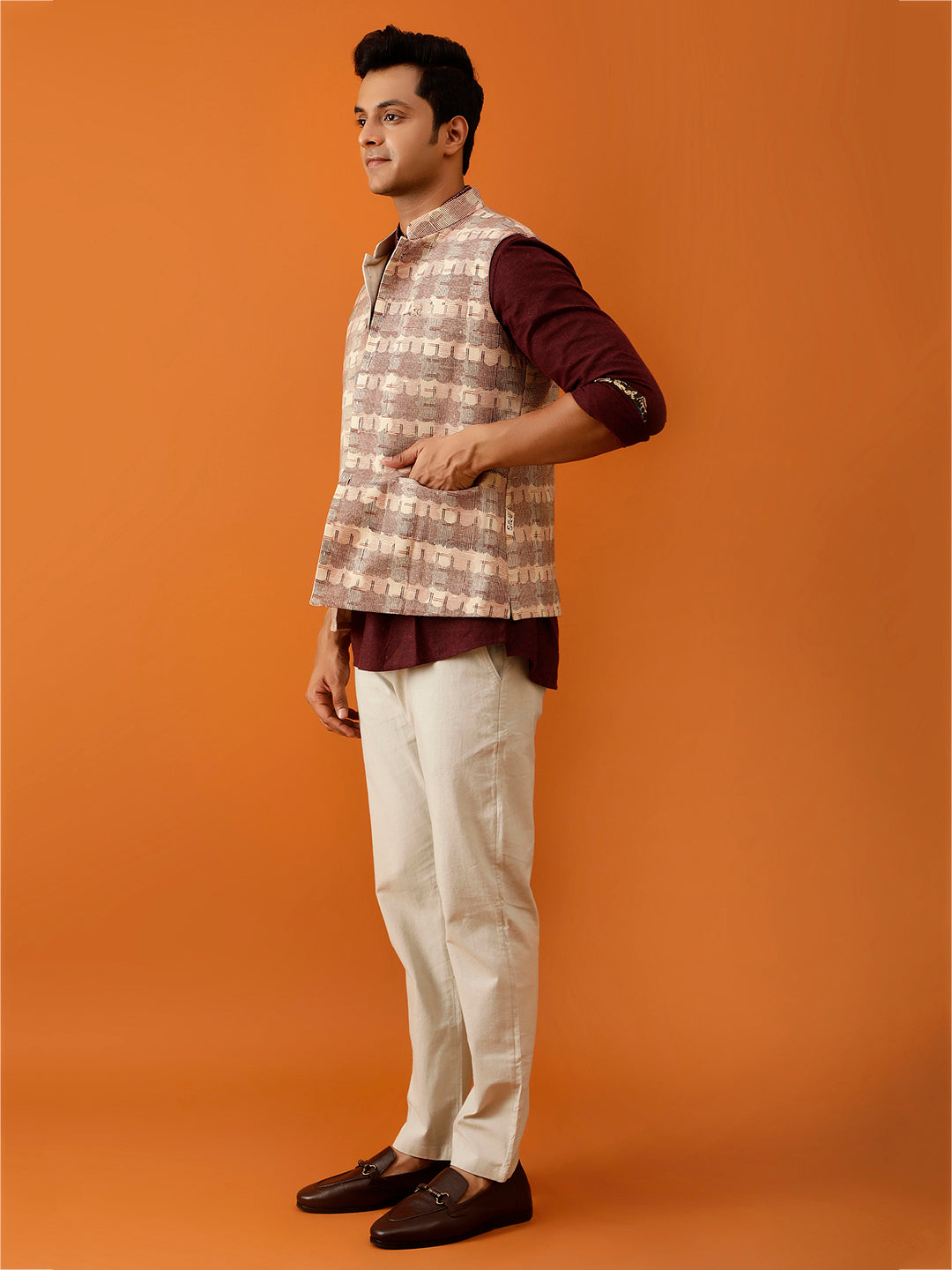 Off-White Classic Nehru Reversible-Jacket