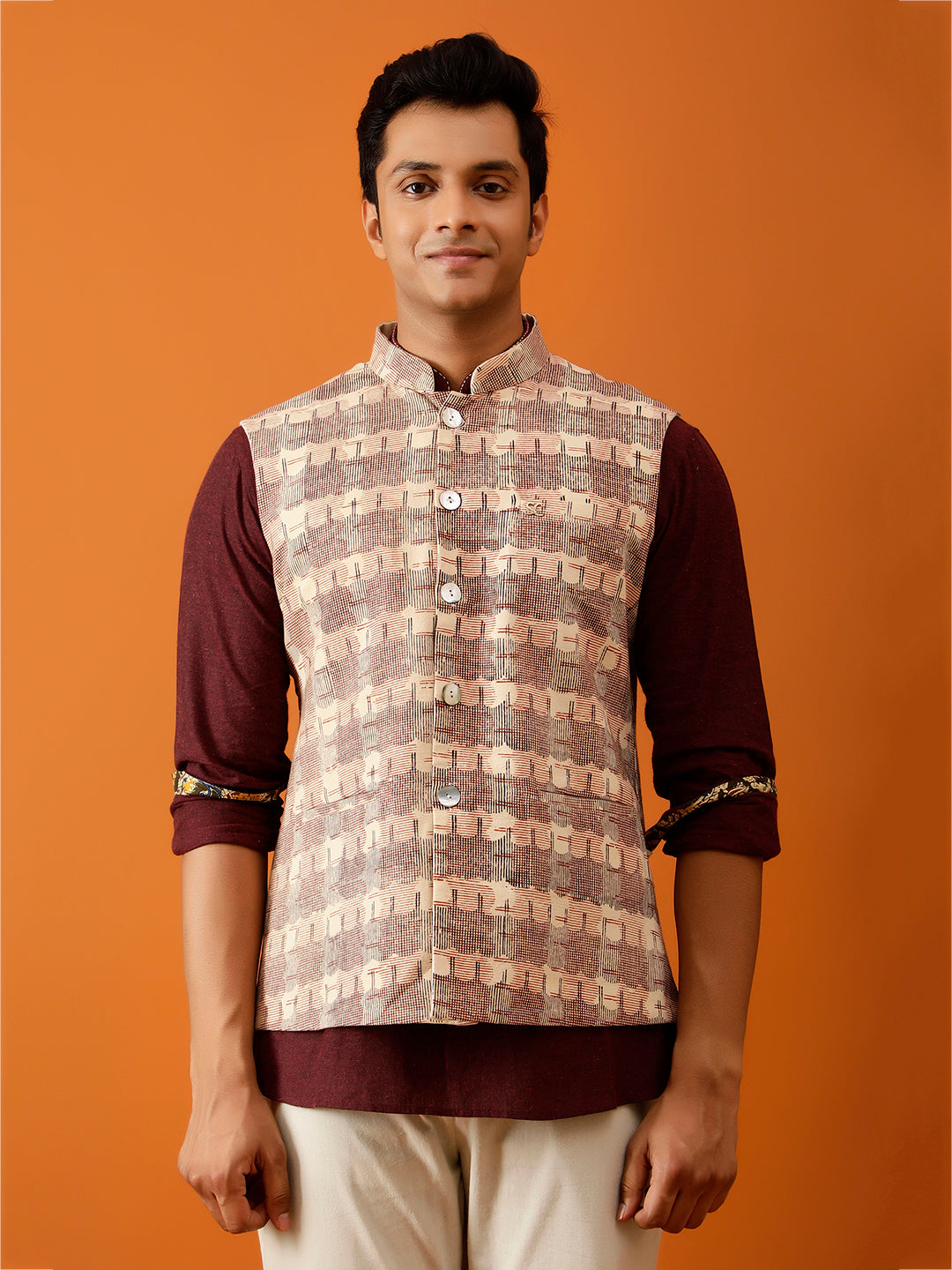 Off-White Classic Nehru Reversible-Jacket