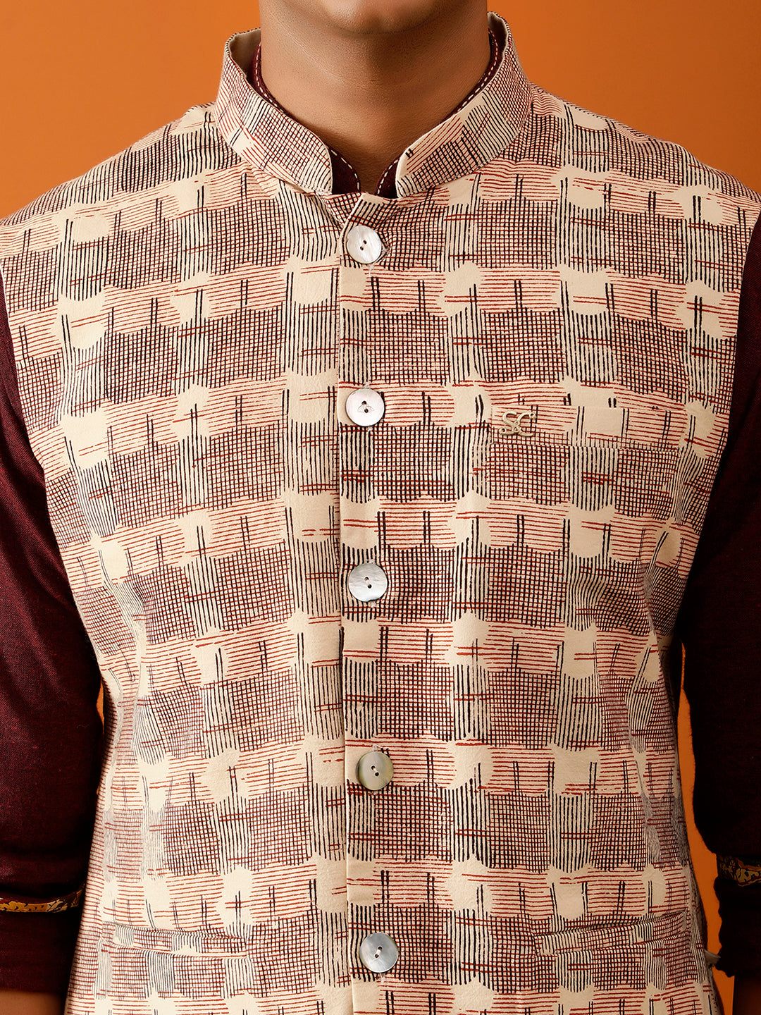 Off-White Classic Nehru Reversible-Jacket