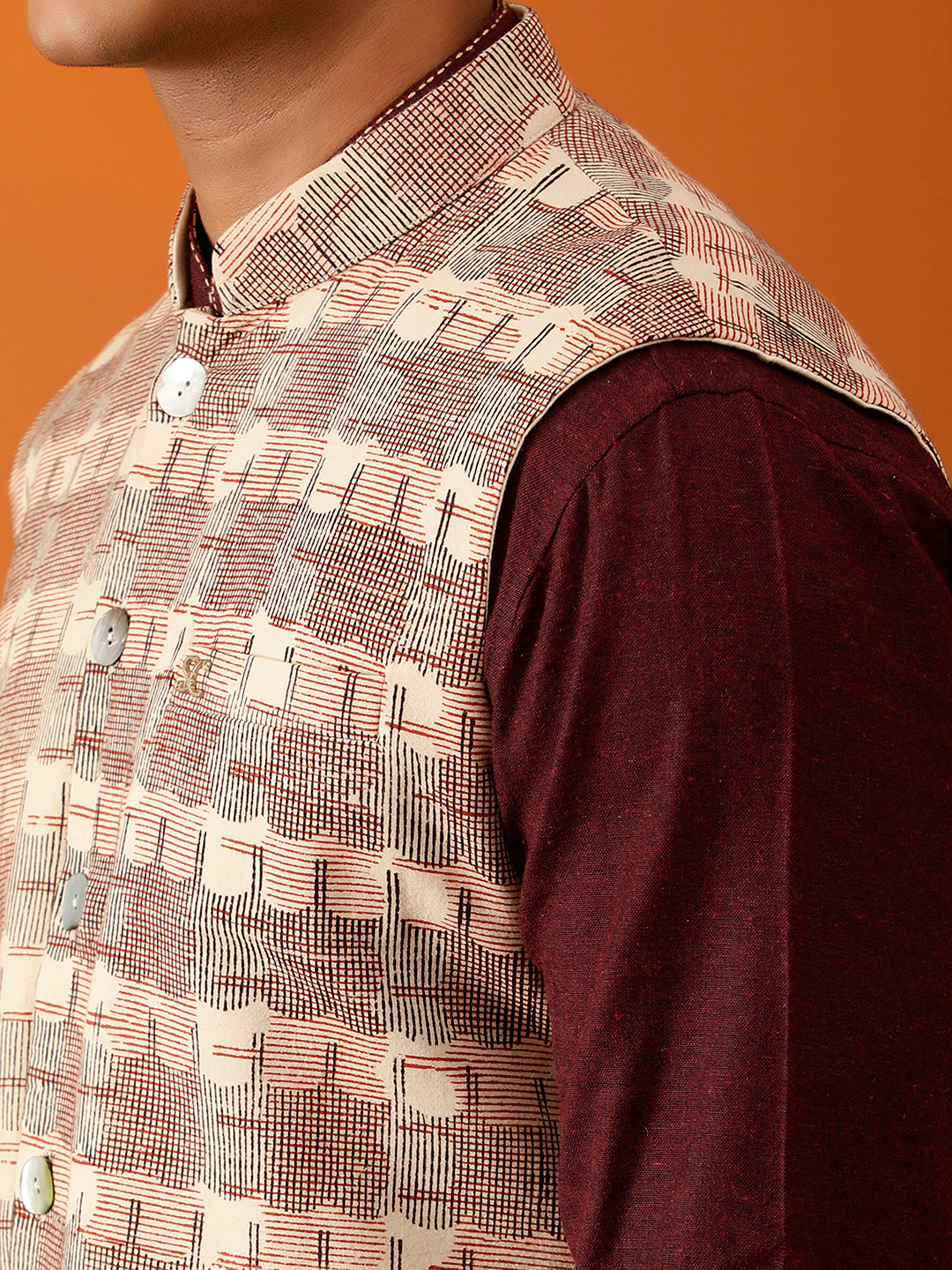 Off-White Classic Nehru Reversible-Jacket