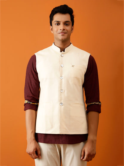 Off-White Classic Nehru Reversible-Jacket