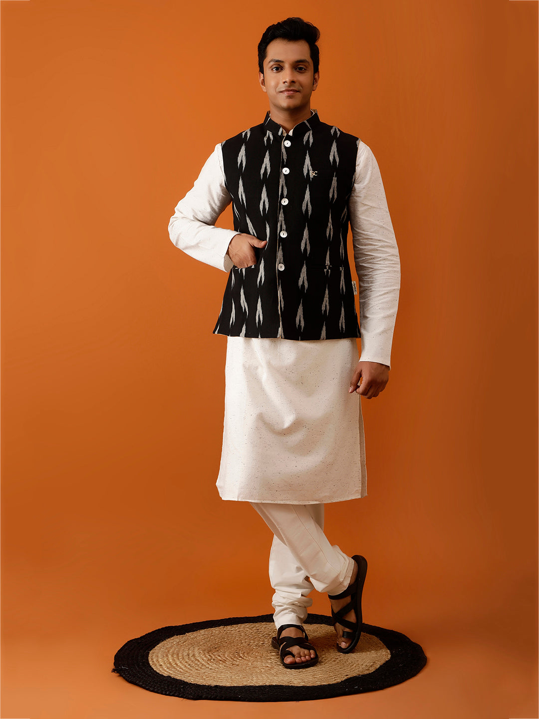 Mustard Yellow Nehru Reversible Jacket