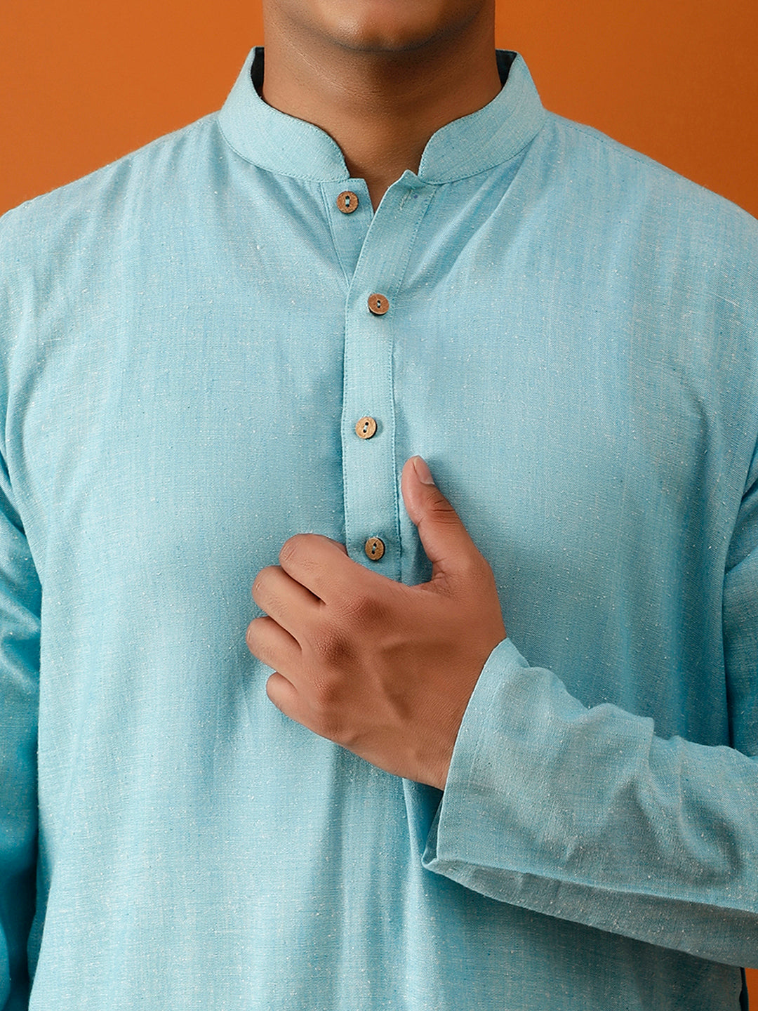 Long Kurta Chudidar Sky-Blue