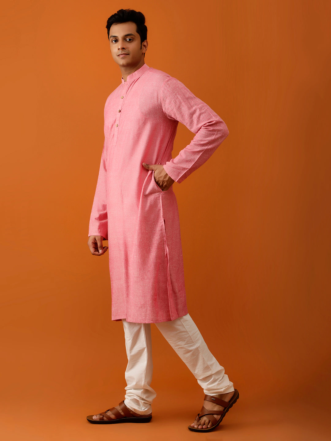 Long Kurta Chudidar Pink kurta