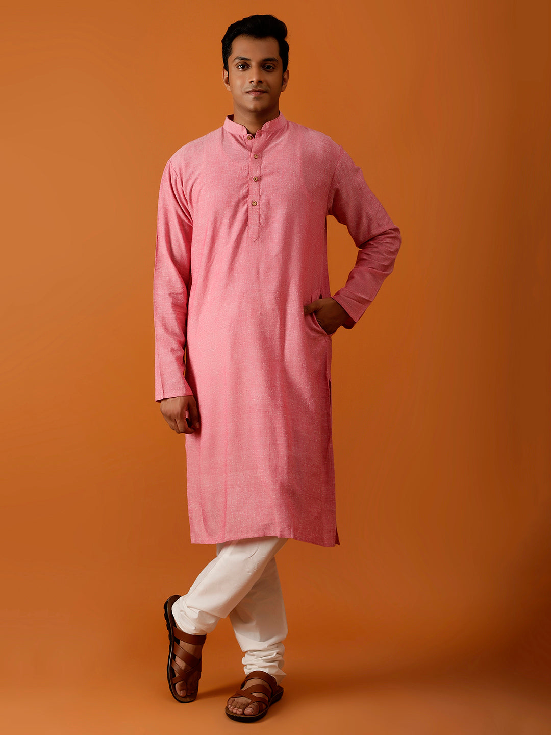 Long Kurta Chudidar Pink kurta