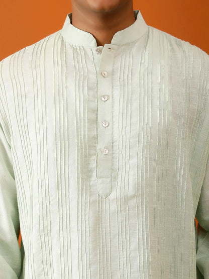 Long Kurta Chudidar White Kurta-Pyjama