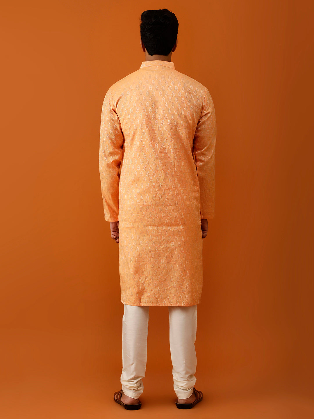 Long Kurta Chudidar Peach-Hued