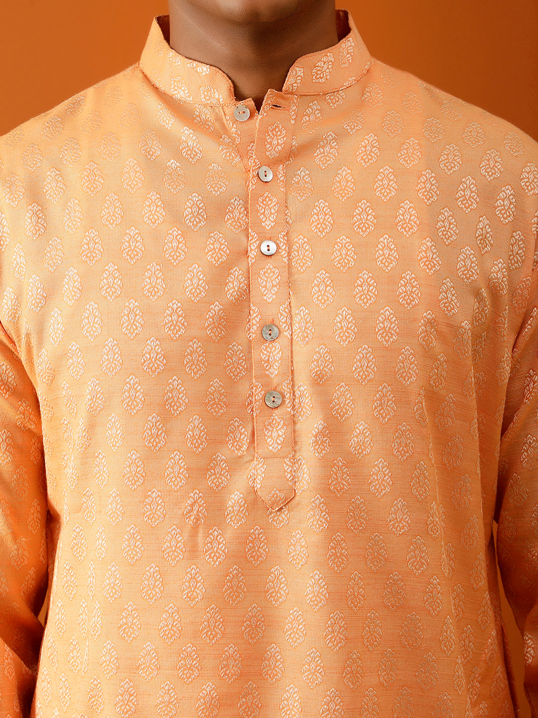 Long Kurta Chudidar Peach-Hued