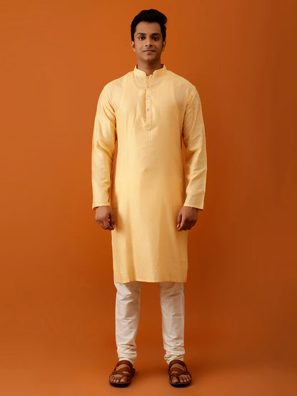 Long Kurta Chudidar Sun-Kissed Yellow