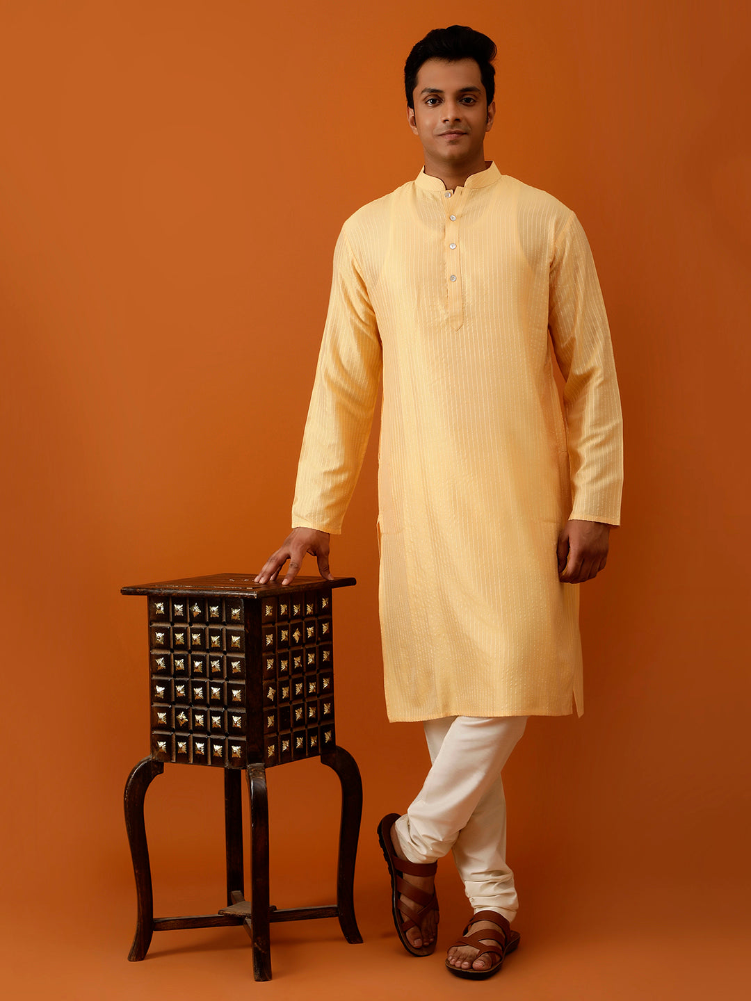 Long Kurta Chudidar Sun-Kissed Yellow