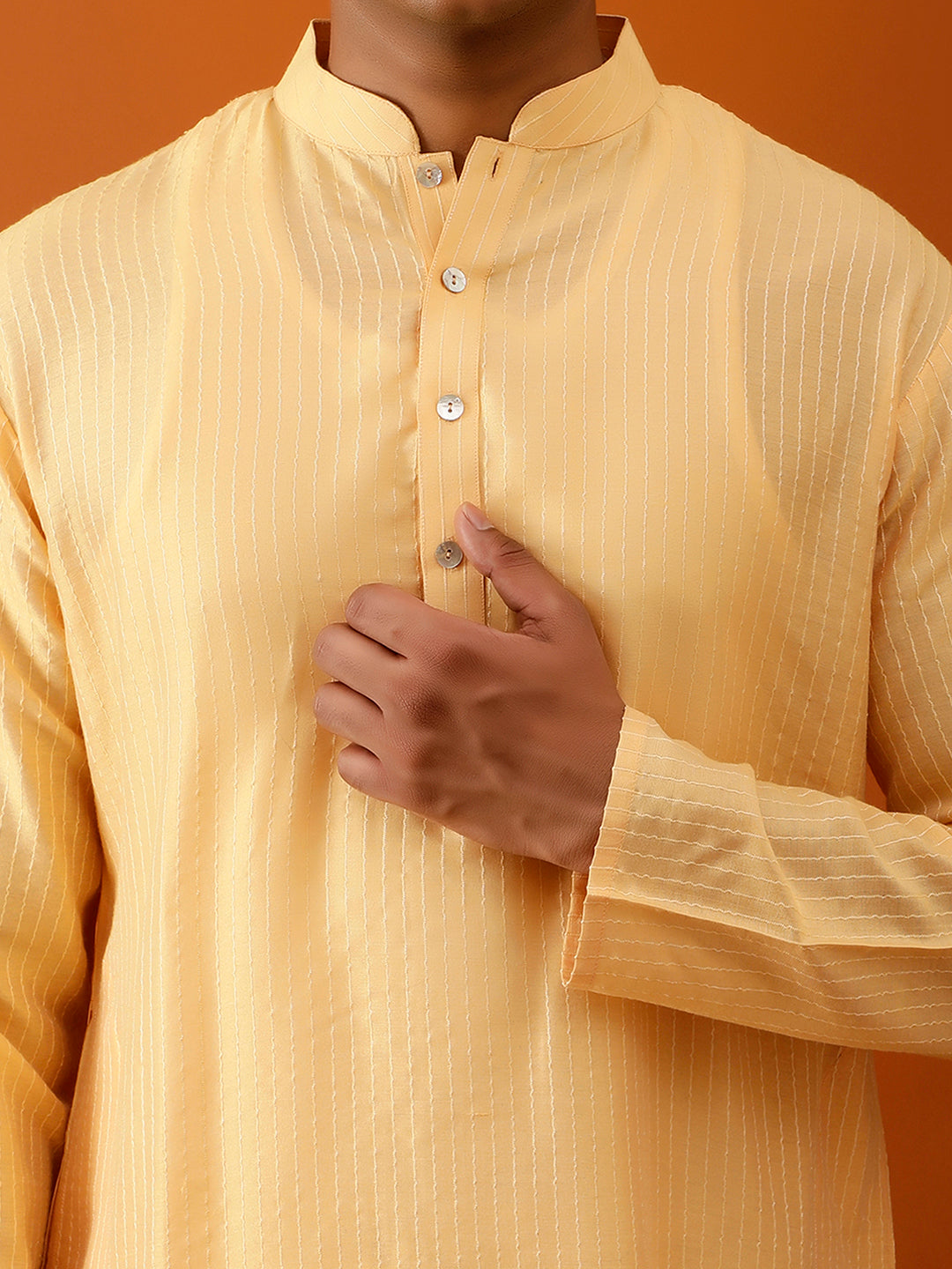 Long Kurta Chudidar Sun-Kissed Yellow