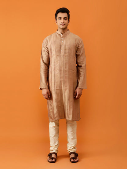 Long Kurta Chudidar Brown Kurta
