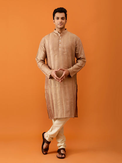 Long Kurta Chudidar Brown Kurta