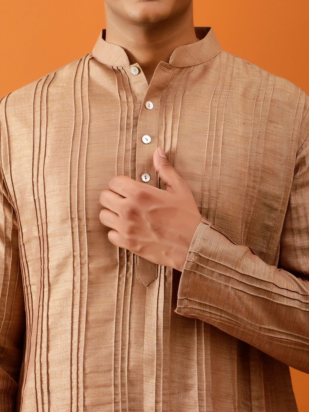 Long Kurta Chudidar Brown Kurta