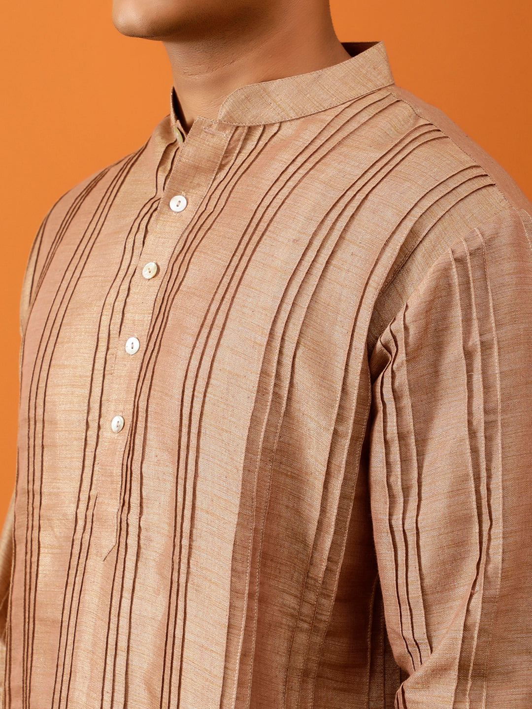 Long Kurta Chudidar Brown Kurta