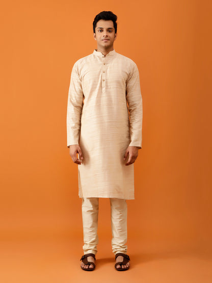 Long Kurta Chudidar Beige Kurta