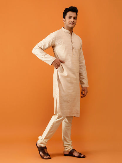 Long Kurta Chudidar Beige Kurta
