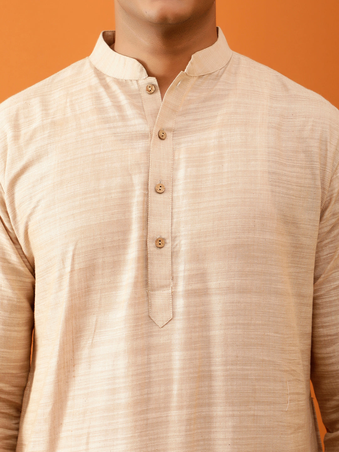 Long Kurta Chudidar Beige Kurta