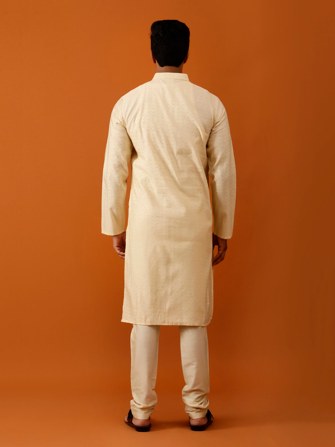 Long Kurta Chudidar Light Golden-Beige Kurta