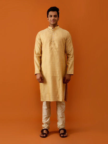 Long Kurta Chudidar Rich Golden-Yellow