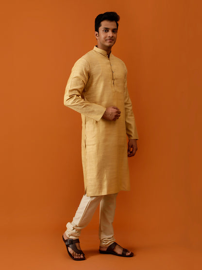 Long Kurta Chudidar Rich Golden-Yellow