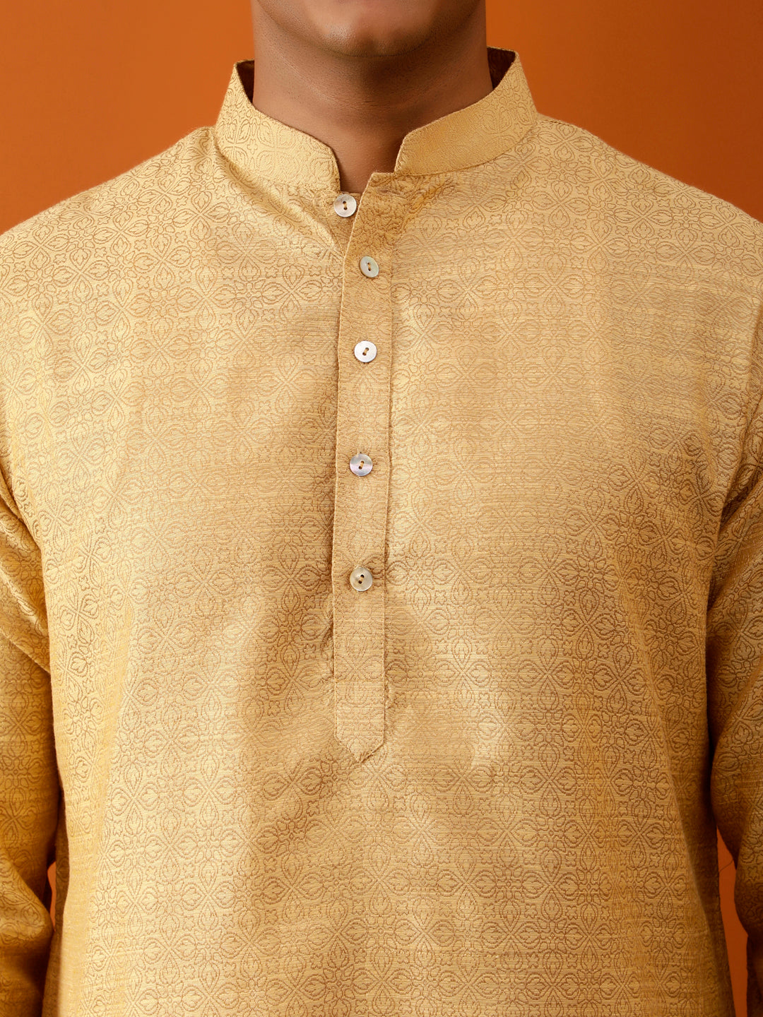 Long Kurta Chudidar Rich Golden-Yellow