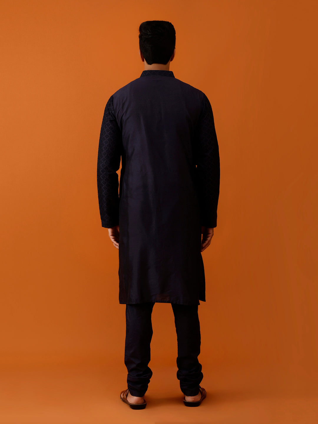 Long Kurta Chudidar Sleek Black Kurta