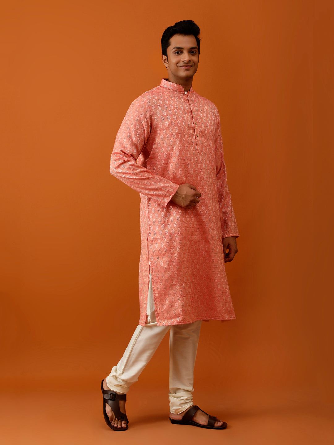Long Kurta Chudidar Soft Pink Kurta
