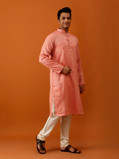 Long Kurta Chudidar Soft Pink Kurta