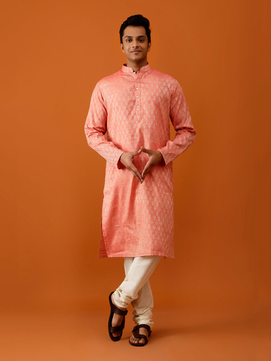Long Kurta Chudidar Soft Pink Kurta
