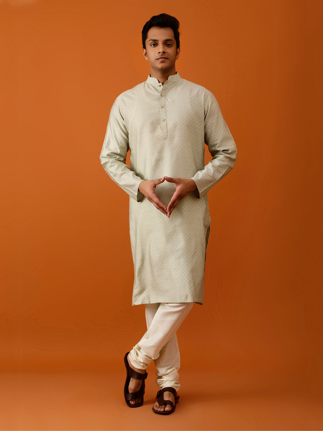 Long Kurta Chudidar Stunning Pastel Green