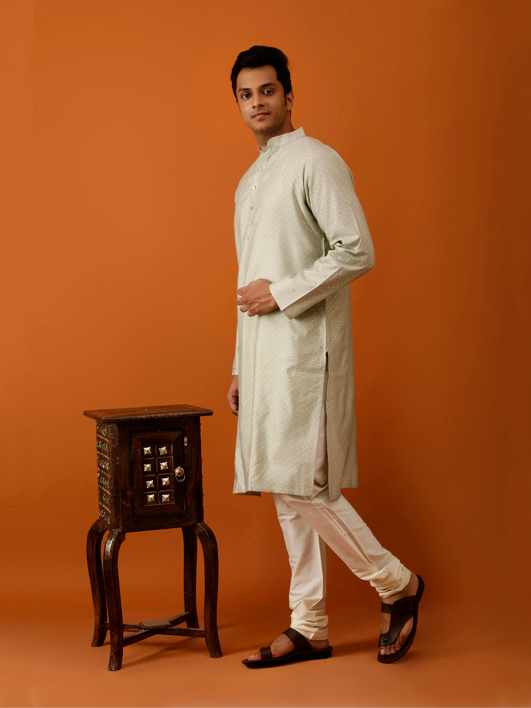 Long Kurta Chudidar Stunning Pastel Green