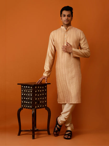 Long Kurta Chudidar Soft Gold Kurta