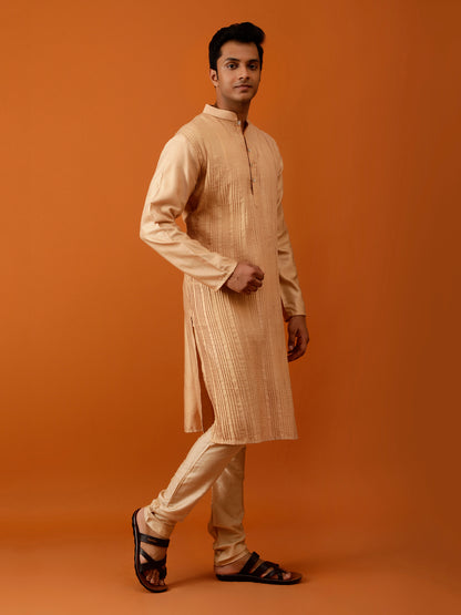Long Kurta Chudidar Soft Gold Kurta
