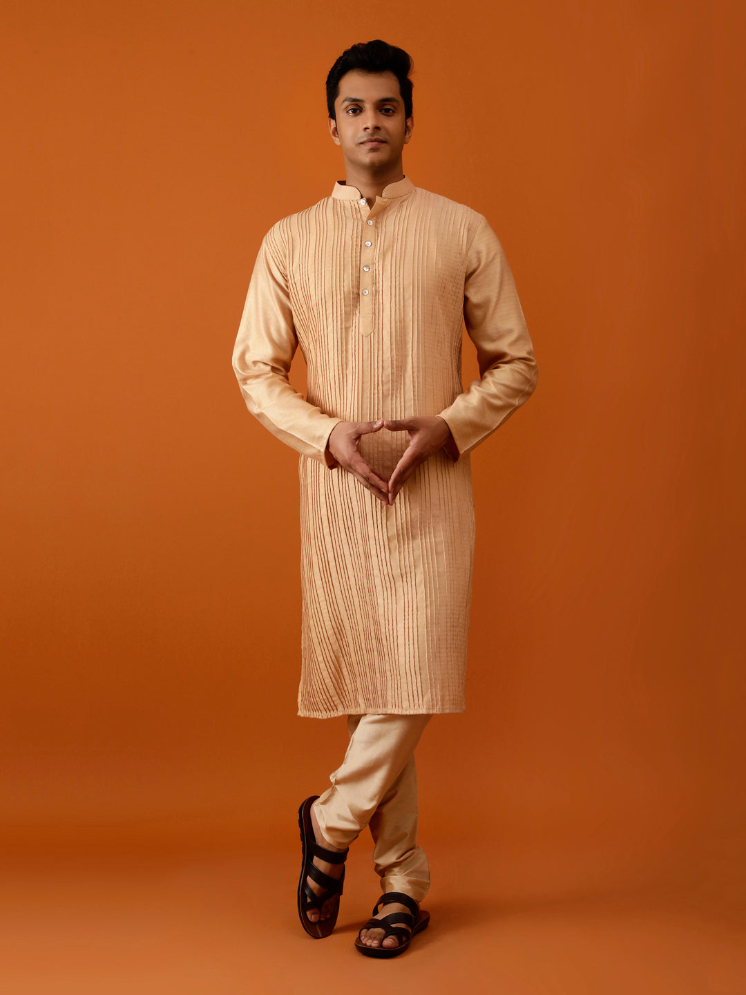 Long Kurta Chudidar Soft Gold Kurta