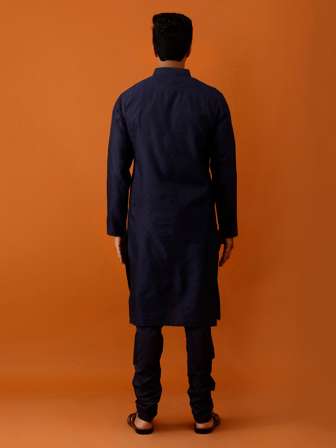 Long Kurta Chudidar Stylish Navy Blue