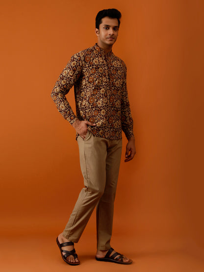 Short Kurta Men’s Printed Ethnic