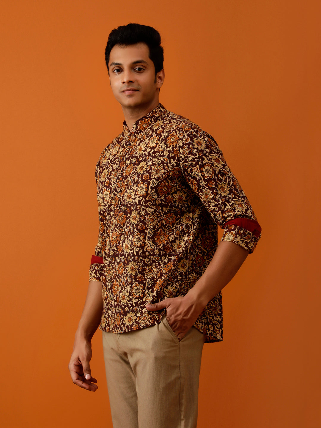 Short Kurta Men’s Printed Ethnic