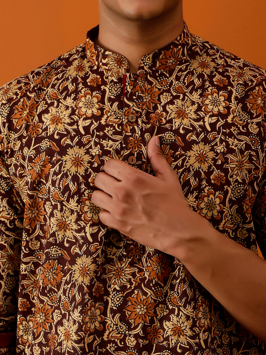Short Kurta Men’s Printed Ethnic