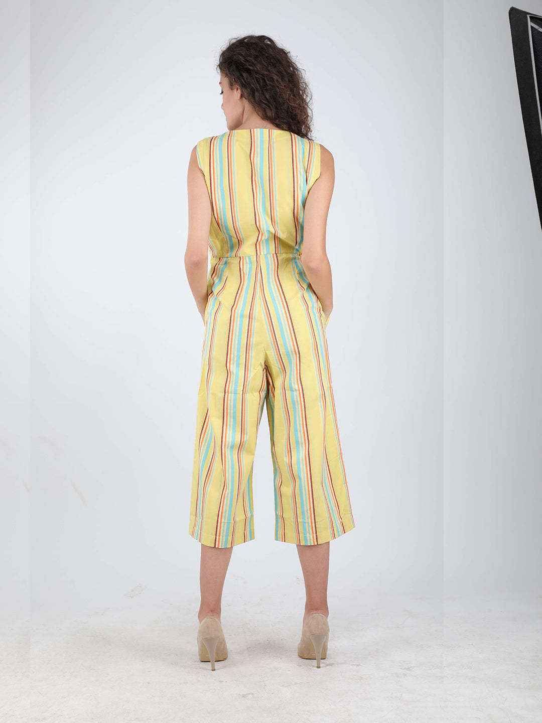 Lemon Zest Stripe Jumpsuit