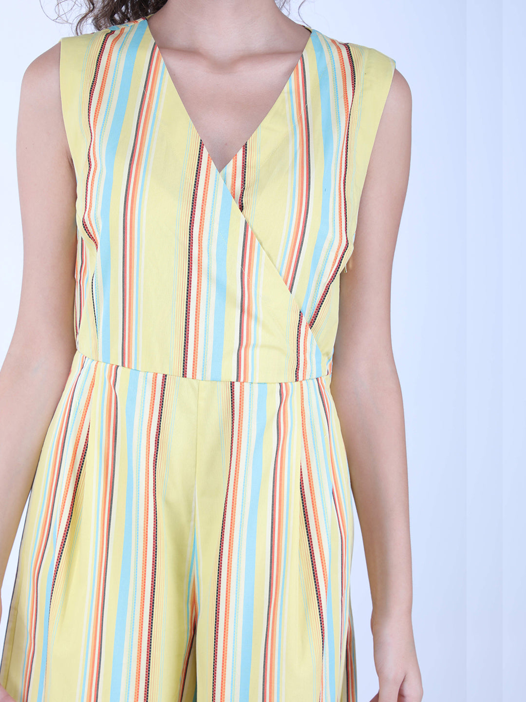 Lemon Zest Stripe Jumpsuit